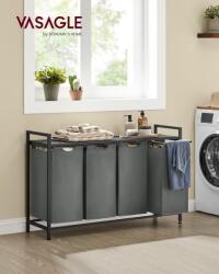 Vasagle Szennyeskosár, Vasagle, szürke, 115.6x33x72.5 cm (BLH401G01-LR)