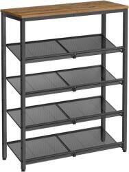 VASAGLE Cipőtároló, Vasagle, barna, 75x28x93 cm (LBS038K01)