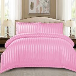 Dormy Ágyneműhuzat-garnitúra 4 részes, Damasc Stripe, Finom pamut (flanel), Rózsaszín (PRVDMSEL-71008)