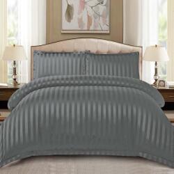 Dormy Ágyneműhuzat-garnitúra 4 részes, Damasc Stripe, Finom pamut (flanel), Antracit (PRVDMSEL-70991)