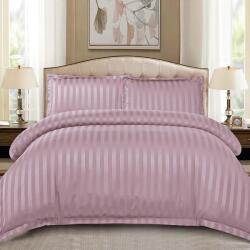 Dormy Ágyneműhuzat-garnitúra 4 részes, Damasc Stripe, Finom pamut (flanel), Sötétlila (PRVDMSEL-71003)
