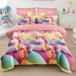 Dormy Lenjerie 3D Unicorn curcubeu V1 cu 6 Piese (Finet) (JHN-3D-79865)