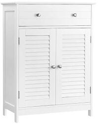 VASAGLE Komód, Vasagle, BBC51WT, Fehér, 60x30x80 cm (BBC51WT-LR)