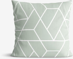 Goldea pamut párnahuzat - mozaik minta, zsálya alapon 50 x 70 cm