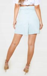 Prettylittlething V0A118 Plt Menta Színű, Szakadt Szárú Farmer Rövidnadrág M-es