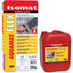Isomat AQUAMAT FLEX - Mortar Hidroizolant Flexibil pentru Terase, Balcoane, Rezervoare 33 kg (ISM-214705)