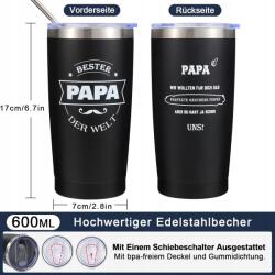  SunmeiTrad Ajándék apának, fekete termobögre (5907022350517)