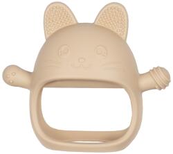 APPEKIDS Jucarie pentru dentitie din silicon, appekids, manusa kitty - bubble beige (AK276036)
