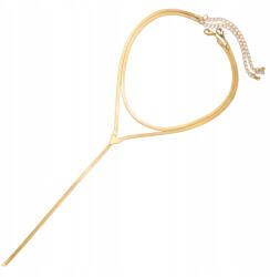 EdiBazzar Női Nyaklánc Aranyozott 18K sebészeti acél 316L Boho Celeb (ZŁOTY Elegancki Naszyjnik Kolia Celebrytka)