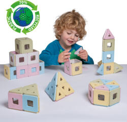 Polydron KinderMag mágneses építőkészlet osztálykészlet (PD-57-5010)