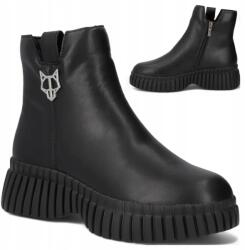 Filippo Női Bőr Bokacsizma 41 Filippo Őszi Platform Bebújós Magas Divatos (Filippo  DBT7274/25 BK)