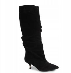 CheBello 4860 Klasszikus Velúrbőr Csizma Fekete 37 (4860-034-000-PSK-S393 Czarny)