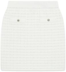 GUESS Плетена пола в мръсно бял цвят с ластик и копчета за акцент Guess