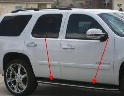 Martig 2007-2014 Gmc Yukon Yukon XL Króm oldalsó ajtó díszlécek