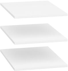 BRW Рафтове за гардероб 3 броя nepo plus szf3d2s бяло