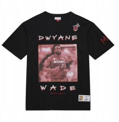 Mitchell & Ness Nba Heavyweight Logós Miami Heat Dwyane Wade póló XXL (TCRW6611-MHEYYDWABLCK)