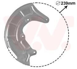 VAN WEZEL Ochranný plech proti rozstreku, Brzdový kotúč VAN WEZEL 5817372 (5817372)