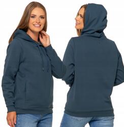 Moraj Női Melegítőfelső Moraj Laza, Bolyhos Bélésű, Kapucnis, Kenguru Zsebbel 3XL (OBD4000-002 navy)