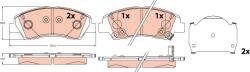 TRW Sada brzdových platničiek kotúčovej brzdy TRW GDB2563 (GDB2563)
