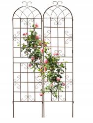 Relaxdays Pergola fém Relaxdays létra 220 cm virágok zöldségek kerítés virágágyás (10041761)