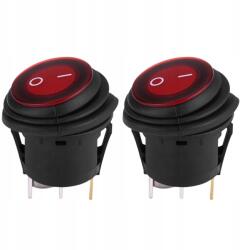 100 Kapcsoló Hermetikus Kapcsoló Piros 12V
