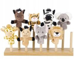 Goki Gollnest&kiesel Kg Ujjbábok vadállatok puha 8 minta