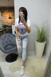 Norafashion Csinos csakra mintás női póló (193083)