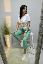 Norafashion Csinos virágmintás női póló (06) (596837)