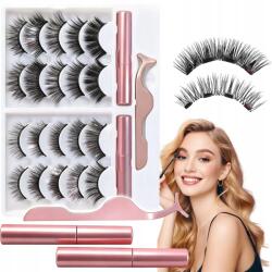  Mágneses szempillák 10 Pár újrafelhasználható 3D applikátorral