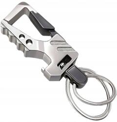 EdiBazzar Férfi fém kulcstartó ajándék elegáns ezüst masszív kulcstartó (5905204481813)