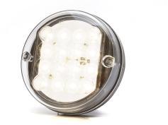 WAS Univerzális kerek 16LED-es Tolatólámpa, 24V, átm. : 115mm, vast. : 37mm, csavartáv. : 46mm (173-W33) (173-W33) - szervizfelszereles