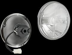 WESEM RE. 12434, -es univerzális fényszóróbetét helyzetjelzővel. Méretei: 178x178x115mm. 12, illetve 24V, -os H4, -es izzóval szerelhető. IP67, -es vízállóság. Katonai kivitel (RE.12434) - szervizfelszerele