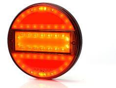 WAS W93, -as típuscsalád 740 kerek, teljesen LED, -es un. AVIA típusú 3 funkciós hátsó lámpa, 12-24V-os kivitel (W93740) - szervizfelszereles