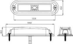 Dasteri ! ! ! AKCIÓ! ! ! a készlet erejéig - 6LED-es villogó SÁRGA fémházas ! ! ! 33 különböző villogási funkcióval! ! ! 12-24V, 145x46mm, vast. : 27mm - DSL-GHST2A (DSL-GHST2A) - szervizfelszereles