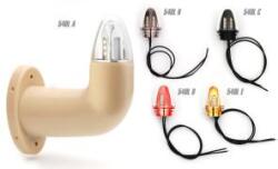 WAS ! ! ! AKCIÓ! ! ! a készlet erejéig - Viking szélességjelző (drapp) 12/24V LED-es Piros/Fehér 90fokos rövid karos BAL oldal 150mm kinyúlás (540L(A)-W75.1) (540L(A)-W75.1) - szervizfelszereles