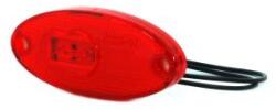 WAS Szélességjelző 12V/24V ovális alakú piros 2 ledes szélén 120mm x 46mm (310p) (310p-W65) - szervizfelszereles