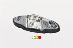 Fristom Szélességjelző 12-24V "csónak" alakú 3 funkciós (piros-fehér-sárga) LED-es +gumitalp +vezeték 120mm x 40mm x 35mm (FT-38 LED) (FT-038LED) - szervizfelszereles