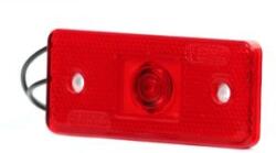 WAS Szélességjelző 12V/24V téglalap alakú piros 1 ledes 116mm x 46mm (103p) (103p-W17d) - szervizfelszereles