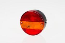 Fristom Hátsólámpa AVIA/Mercedes kerek 3 kamrás BAL oldal +rendszám +kábelkivezető 140mm átmérő x 90mm (MD-16) (MD-16L) - szervizfelszereles