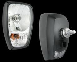 WESEM JCB Fényszóró(H4)+Helyzetjelző+Index ÁLLÓ, Hátsó csavaros, Deutsche csatlakozó, 150x225mm vast. : 130mm (felfogatással 190mm) RGV1.49020 (RGV1.49020) - szervizfelszereles