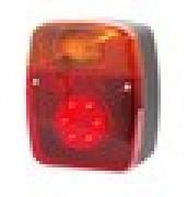 WAS Utánfutó hátsó lámpa multi funkciós LED-s helyzetjelző- és fék-, izzós index 121 x 101 x 57 mm 12V/24V (478-W18udz) (478-W18udz) - szervizfelszereles