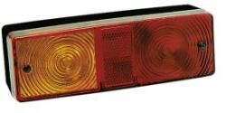 Dasteri Traktor Hátsólámpa 3 funkciós (Hj. +Fék+Index) 180x60mm, vast. : 52mm, csavartáv. : 134mm - 4000 (4000) - szervizfelszereles