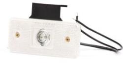WAS Szélességjelző 12V/24V téglalap alakú fehér 1 ledes +tartófül 116mm x 66mm (105z) (105z-W17d) - szervizfelszereles