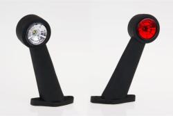Fristom Szélességjelző 12-24V LED-es piros/fehér 45 fokos hosszú ferde 195mm kinyúlás (FT-9E LED) (FT-009ELED) - szervizfelszereles