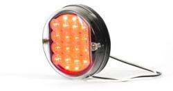 WAS Univerzális kerek 16LED-es Hátsólámpa, 1funkciós: Fék, 12V, átm. : 115mm, vast. : 37mm, csavartáv. : 46mm (176-W35) (176-W35) - szervizfelszereles