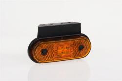 Fristom Szélességjelző 12-24V kerekített alakú SÁRGA 4 LED-es +tartó 120mm x 67mm (FT-20Z+K LED) (FT-020Z+KLED) - szervizfelszereles