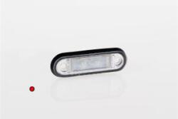 Fristom Szélességjelző 12-24V süllyesztett kerekített alakú piros 2 LED-es 78mm x 22mm (FT-15C LED) (FT-015CLED) - szervizfelszereles