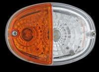 WESEM Traktor Ovális Első helyzetjelző + index, hátsó csavaros, BAL/JOBB oldal, AMP 4p csatlakozóval, 140 x 93mm, vast. : 77mm, csavartáv: 45mm - LT3.48450 (LT3.48450)