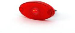 WAS Szélességjelző 12V/24V ovális alakú piros 1 ledes középen 120mm x 46mm (307p) (307p-W64) - szervizfelszereles