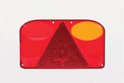 Fristom Búra 4 ovál részes hátsólámpához háromszög prizmával JOBB oldal (ködös) +rendszám 238mm x 138mm (FT-88) (FT-088KPPM) - szervizfelszereles